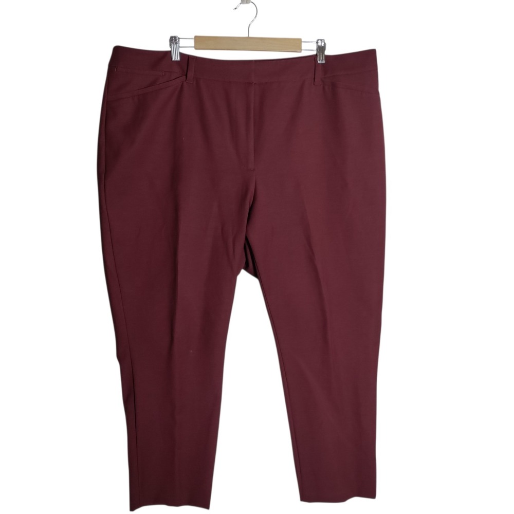 WHBM The Slim Ankle Pants Rust Color ‎ Womans 22W